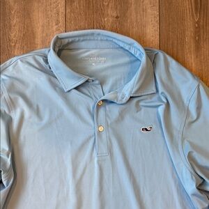 Vineyard Vines Light Blue Long Sleeve Polo Shirt